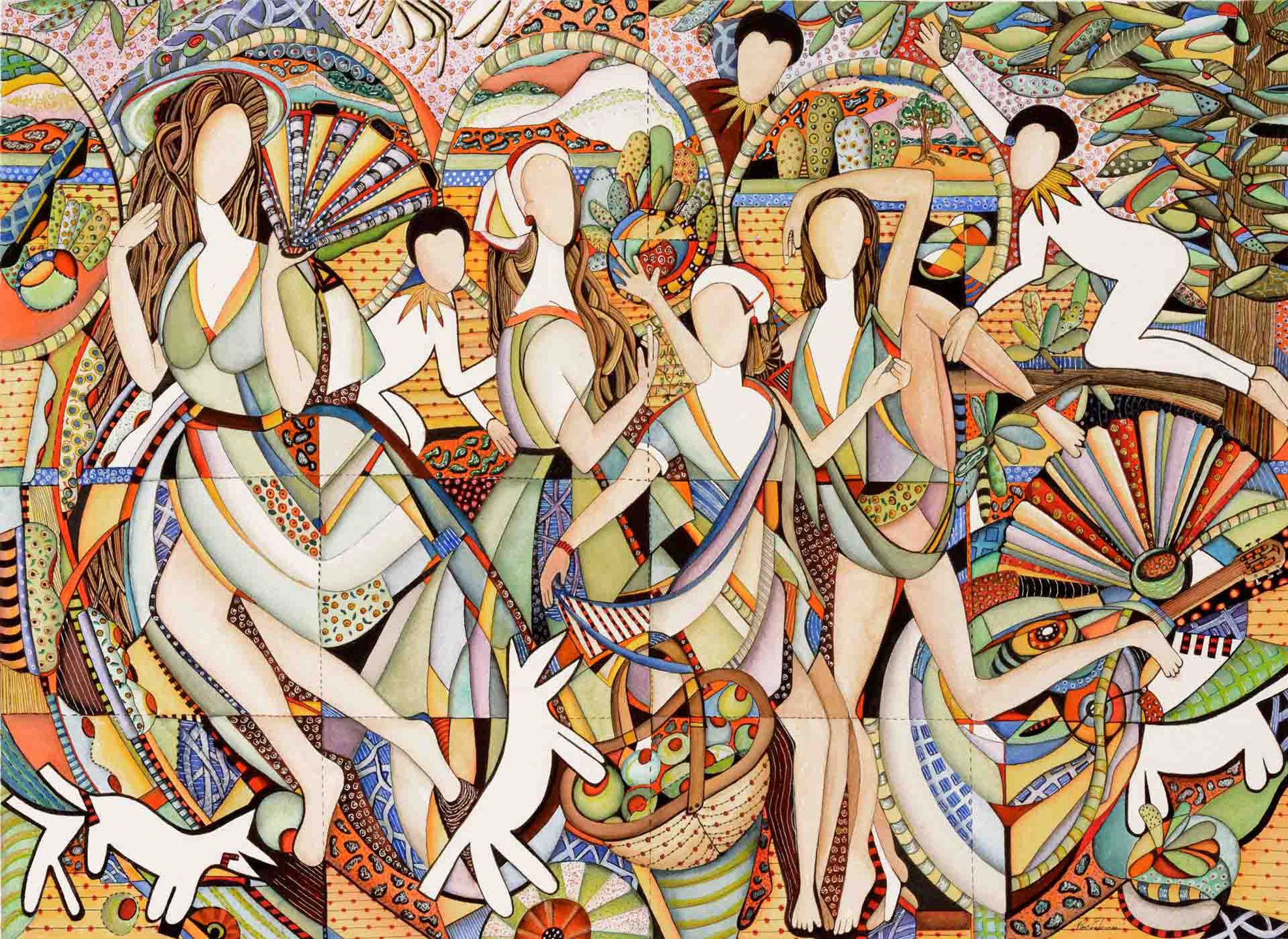 Les Jeunes Femmes — painting