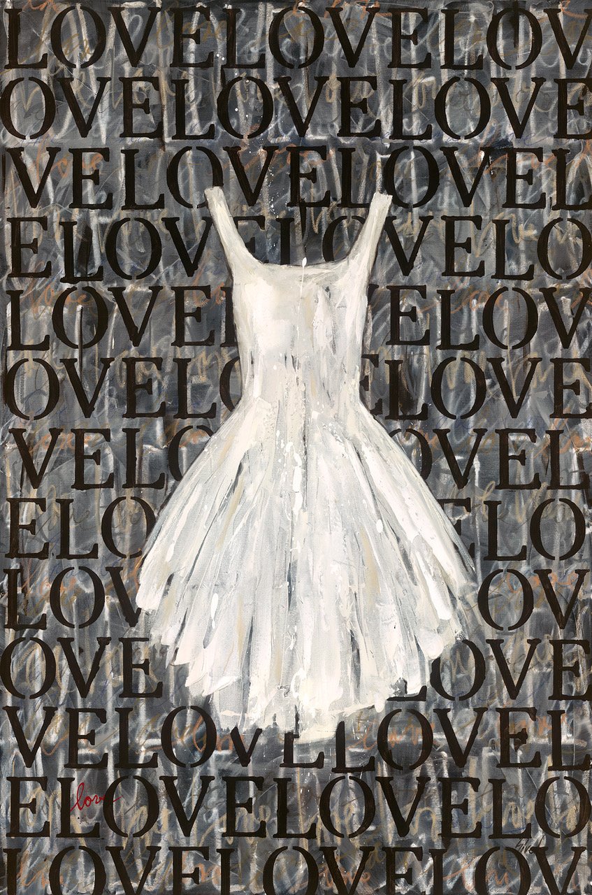 Love Dress — mixed media artwork